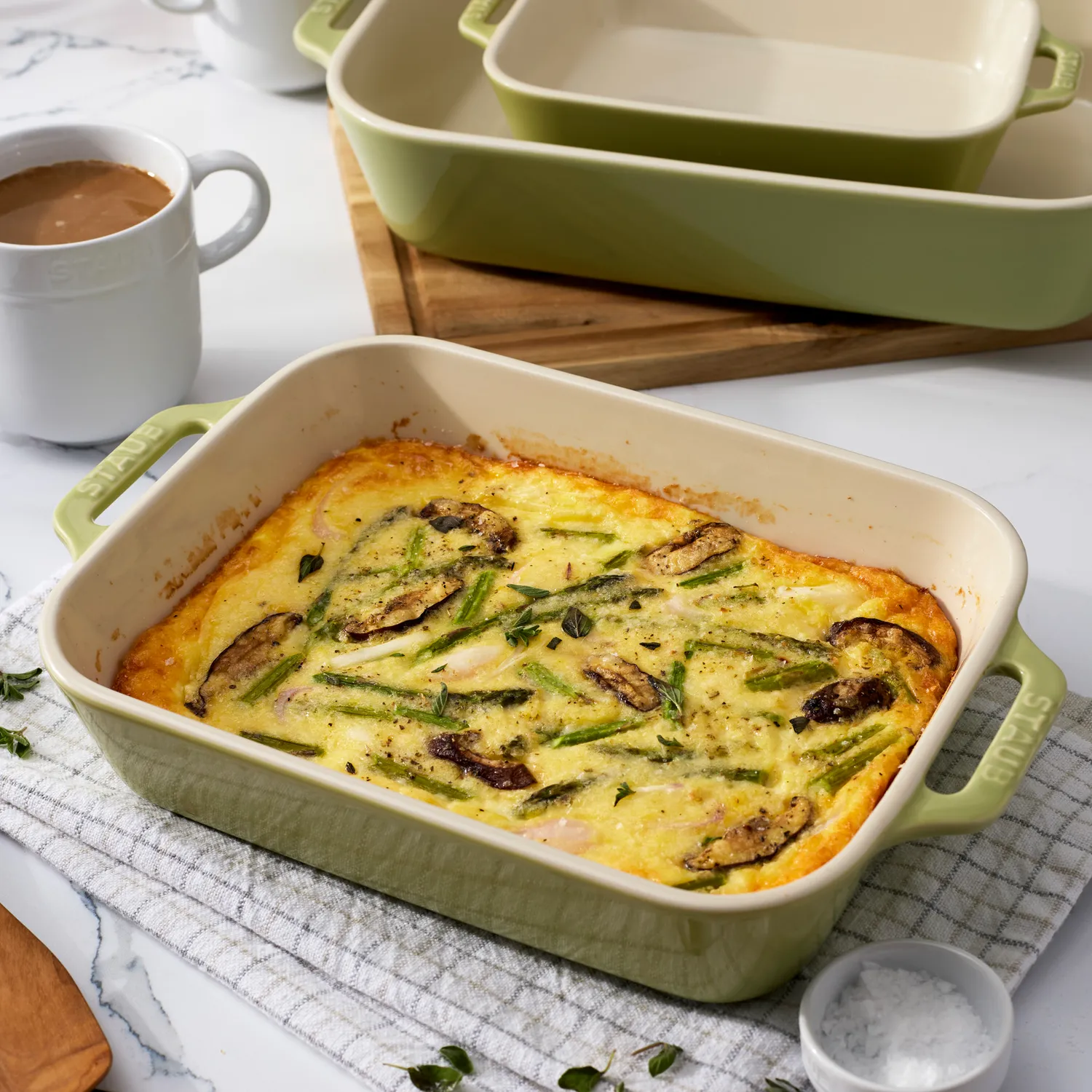 Staub Pastel Macaron Stoneware 3-Piece Rectangular Baker Set