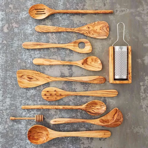 Sur La Table Olivewood Honey Dipper