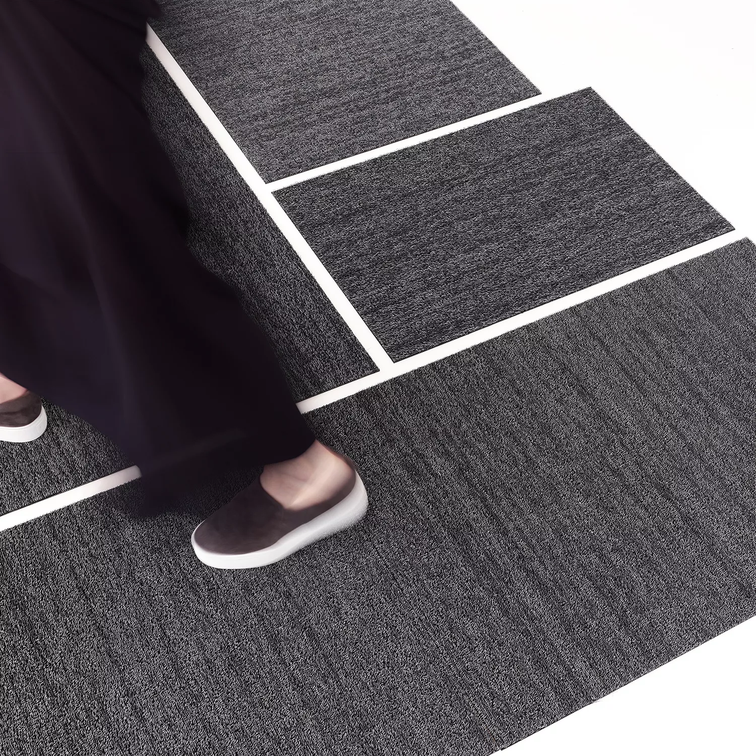 Chilewich Shag Mat, Heather Grey