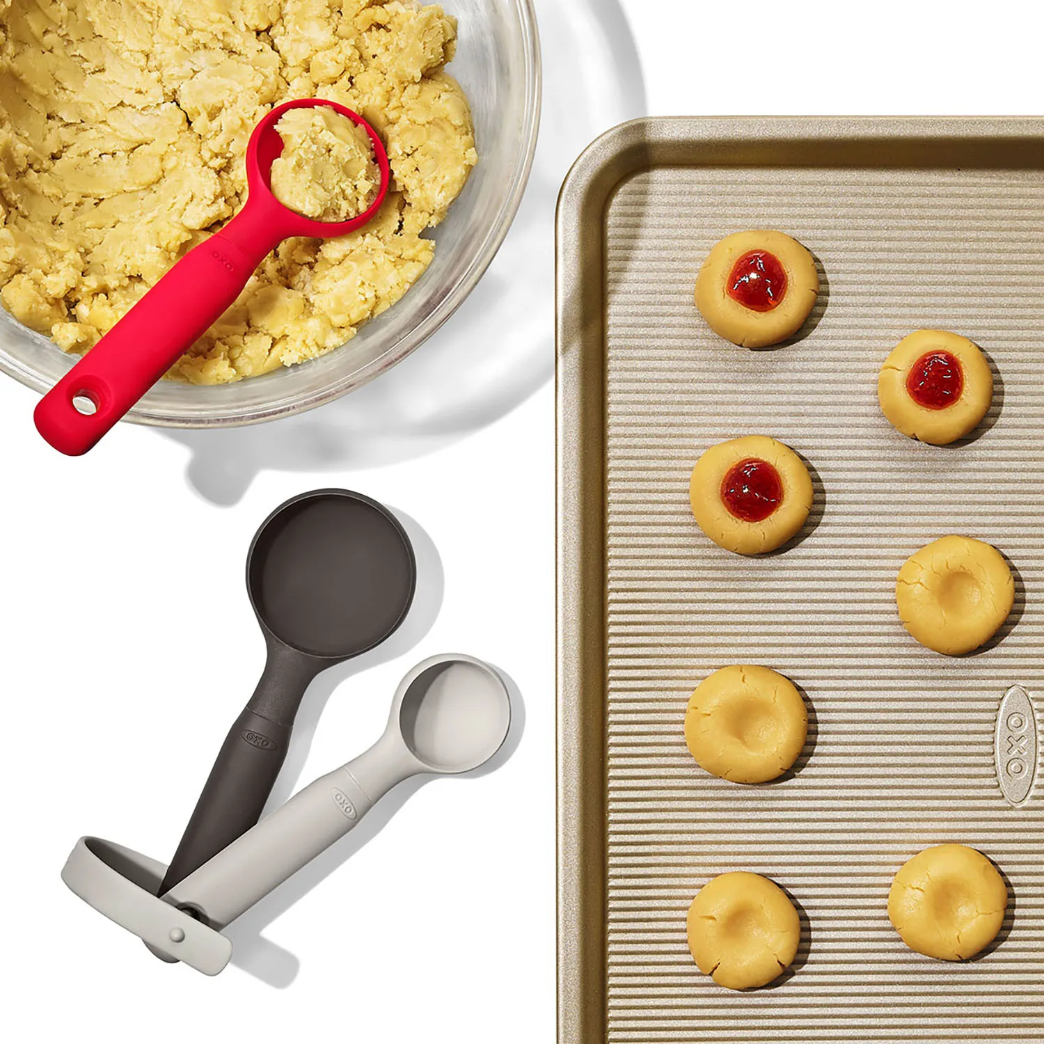 OXO 3-Piece Cookie Scoop Set