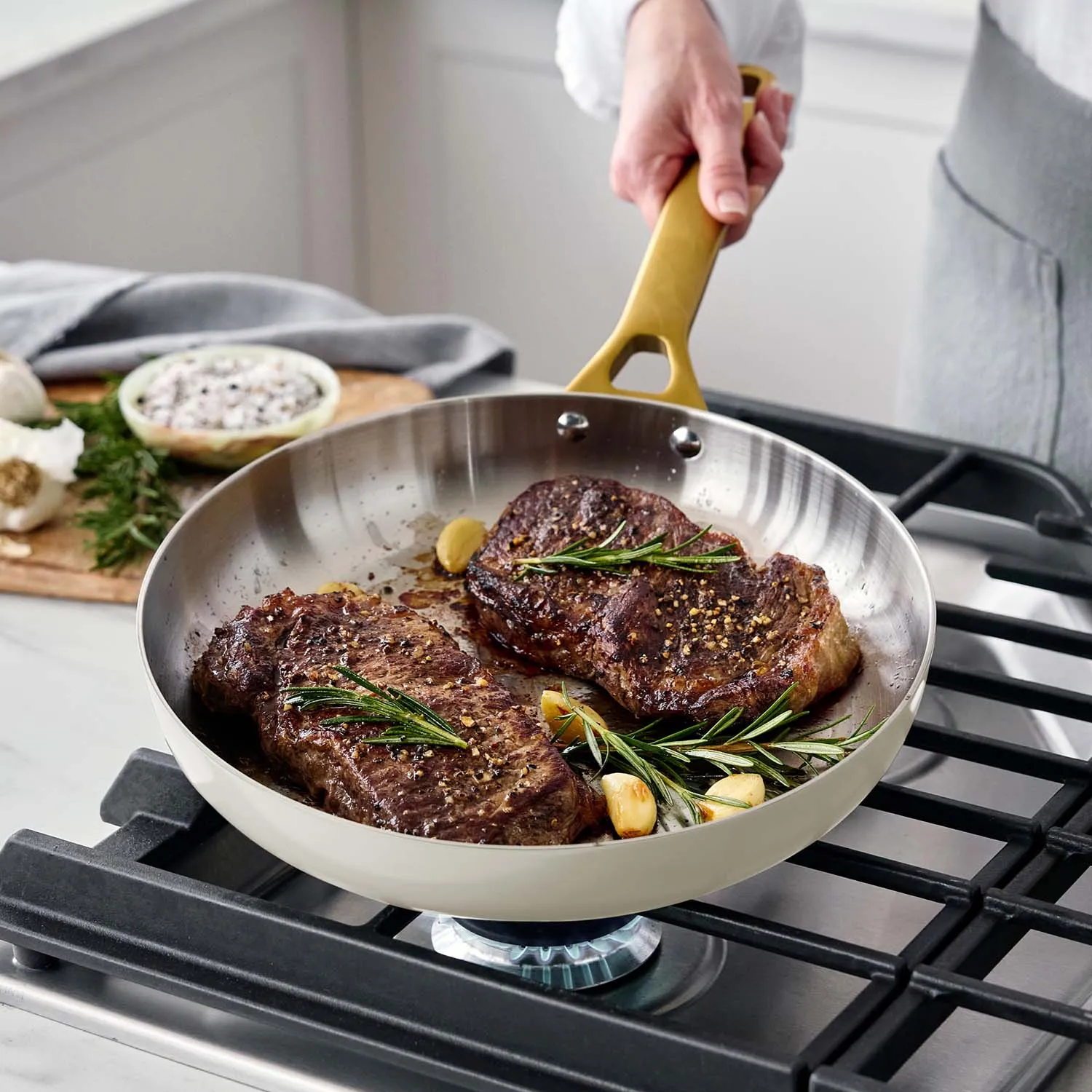 GreenPan Reserve Pro Stainless Steel 10-Piece Set