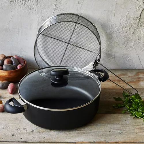 Scanpan ES5 Braiser with Lid and Fry Basket