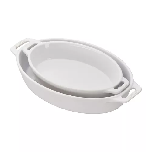 Staub Stoneware 2-Piece Oval Baker Set