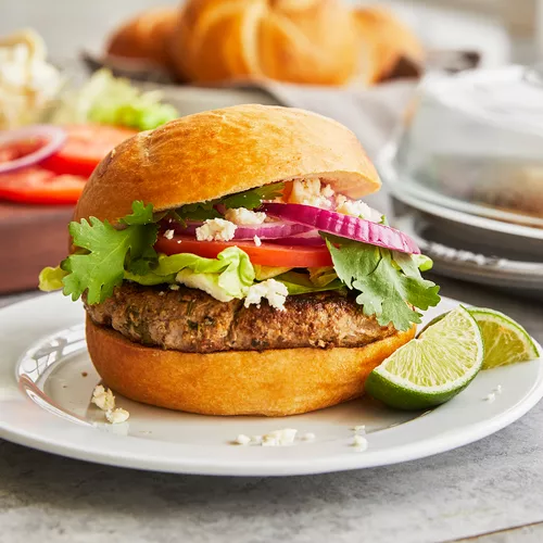 Cilantro-Lime Turkey Burgers