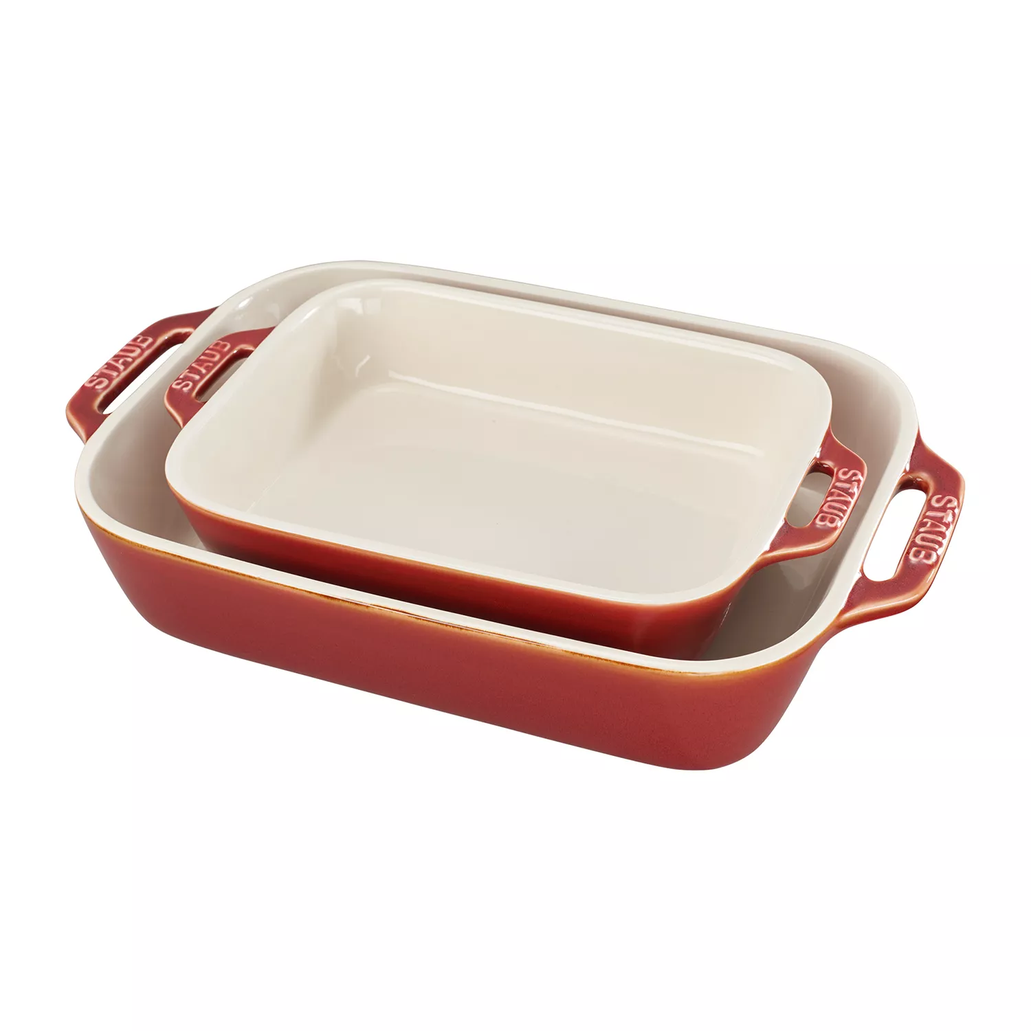Staub Stoneware 2-Piece Rectangular Baker Set