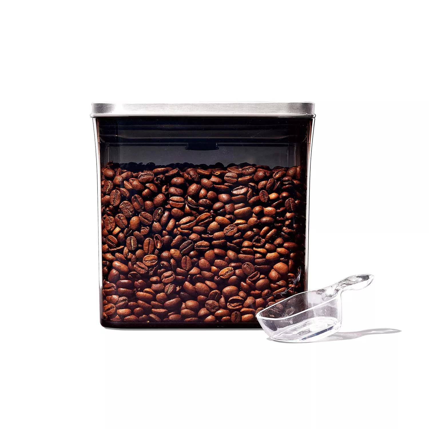 OXO 3119200 Steel Pop Coffee Container with Scoop, 1.7 Quart