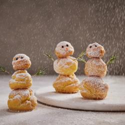 Online Family Fun: Cream Puff Snowpeople (Eastern Time) Nice idea