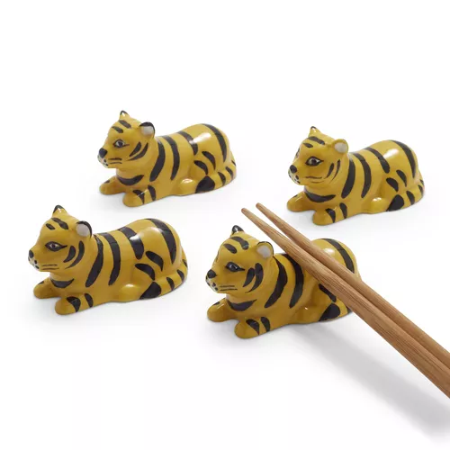 Sur La Table Lunar New Year Tiger Chopstick Rests, Set of 4 Sur La Table Lunar New Year Tiger Chopstick Rests, Set of 4