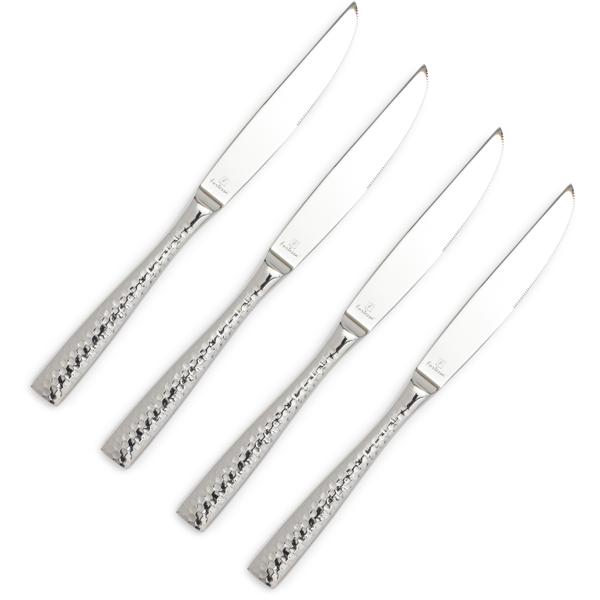 Fortessa Lucca Faceted Steak Knives, Set of 4