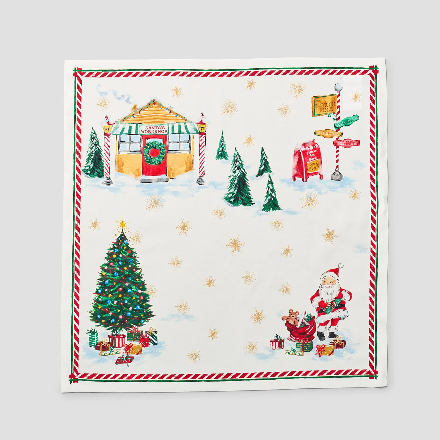 Sur La Table Snowy Village Napkins, Set of 4