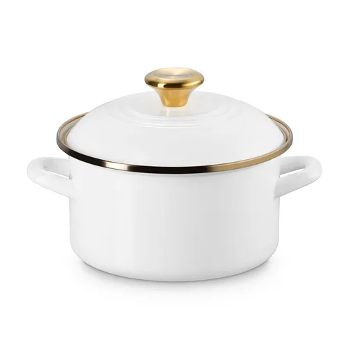 Le Creuset Petite Enameled Steel Stockpot, 3.8 qt.
