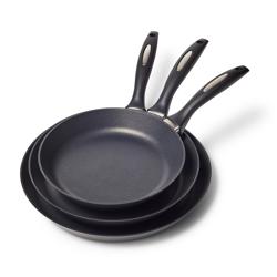 Scanpan ES5 Set of 3 French Skillets, 8.5", 10" and 12" Best Non Stick