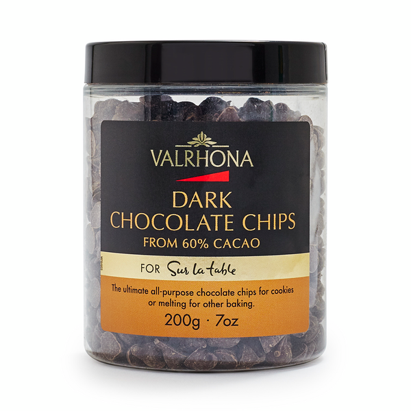 Valrhona Dark Chocolate Chips, 60% Cacao, 7 oz.