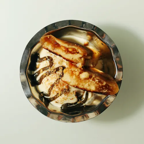 Hotteok a la mode with Honey Corn Ice Cream