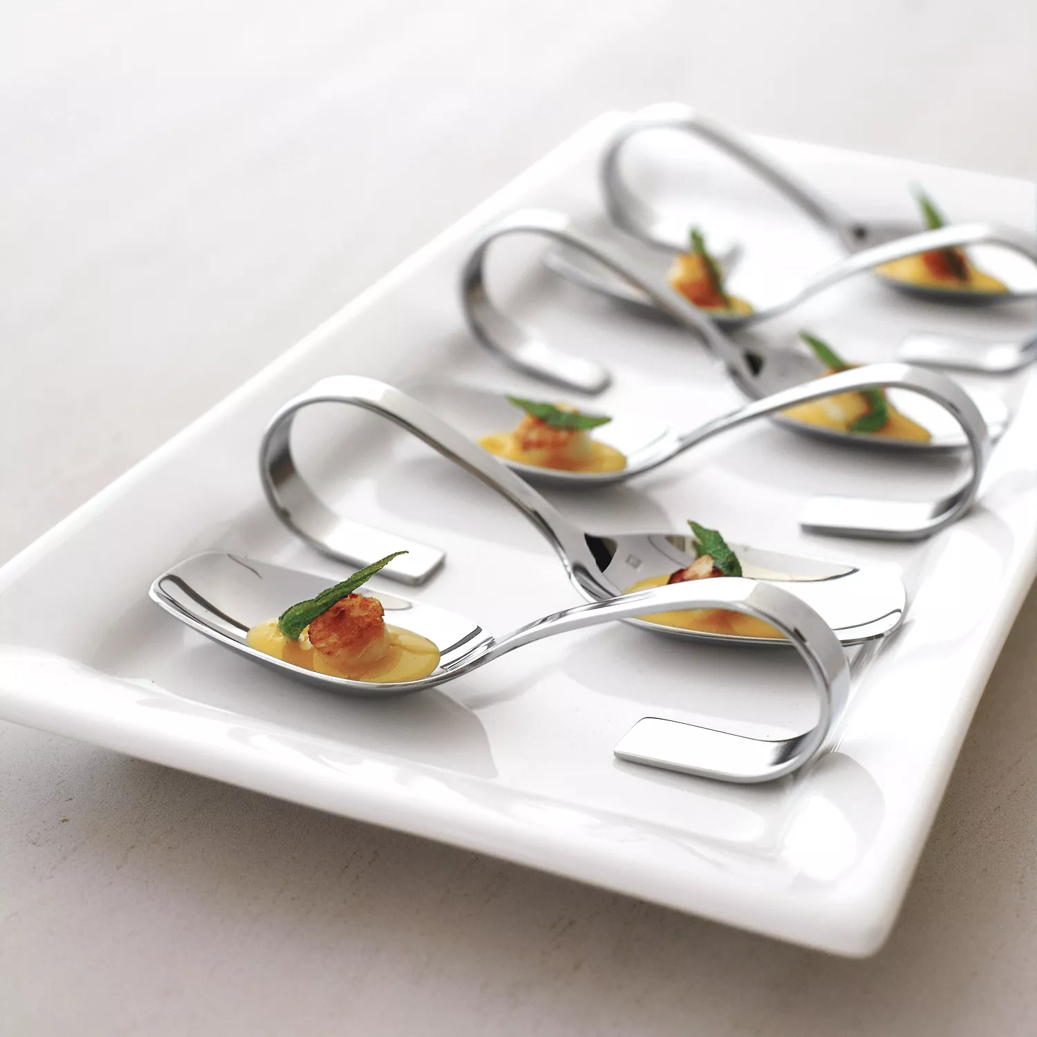 Fortessa Grand City Looped Appetizer Spoon