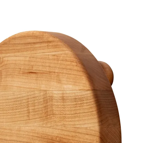 John Boos Maple Edge-Grain Round Serving Board w/ Feet,1.5" Thick