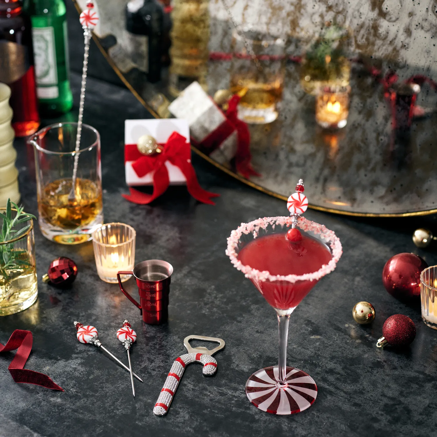 Sur La Table Red Stepped Jigger