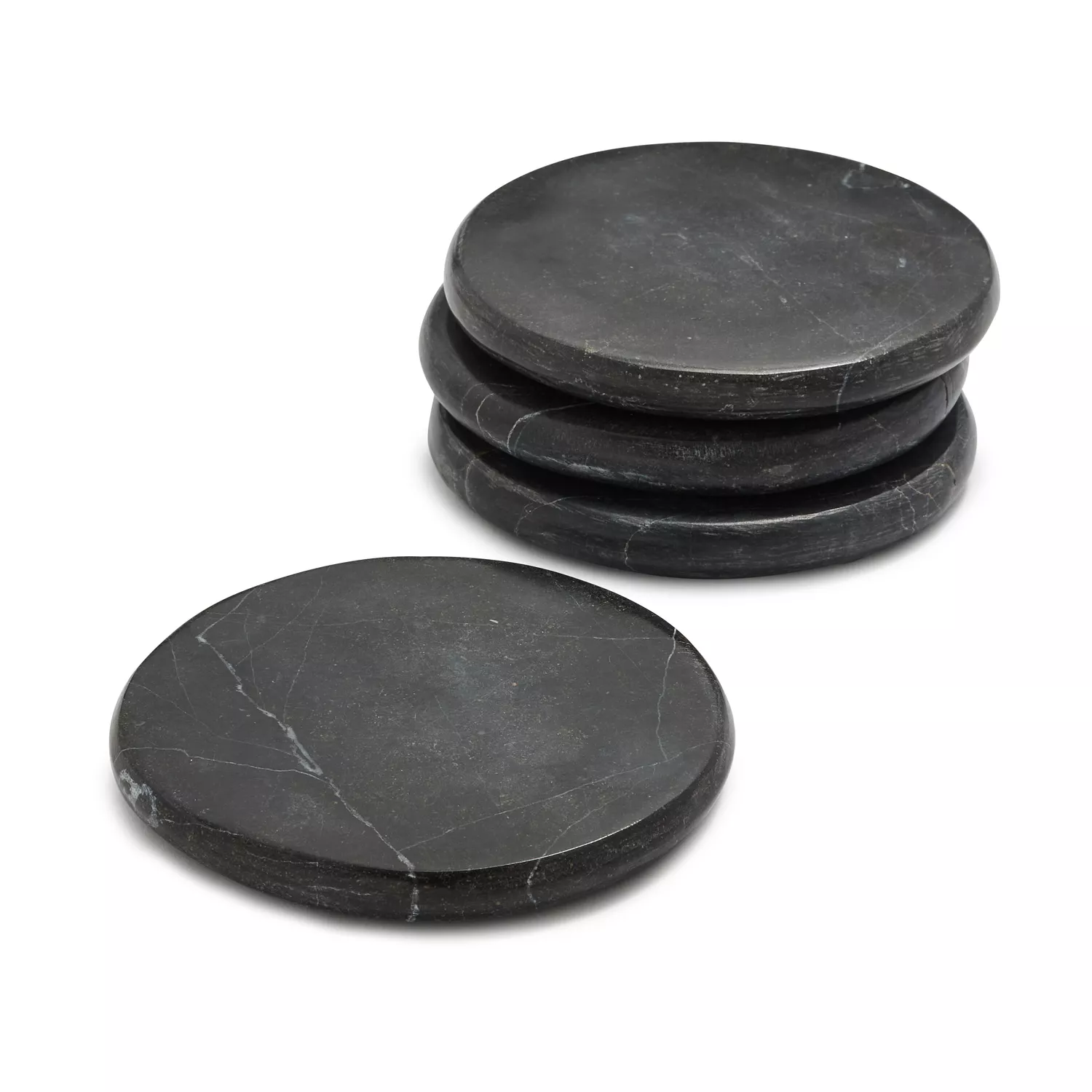 Eclisse Black & White Marble Coasters - Set of 4 – Munde Home