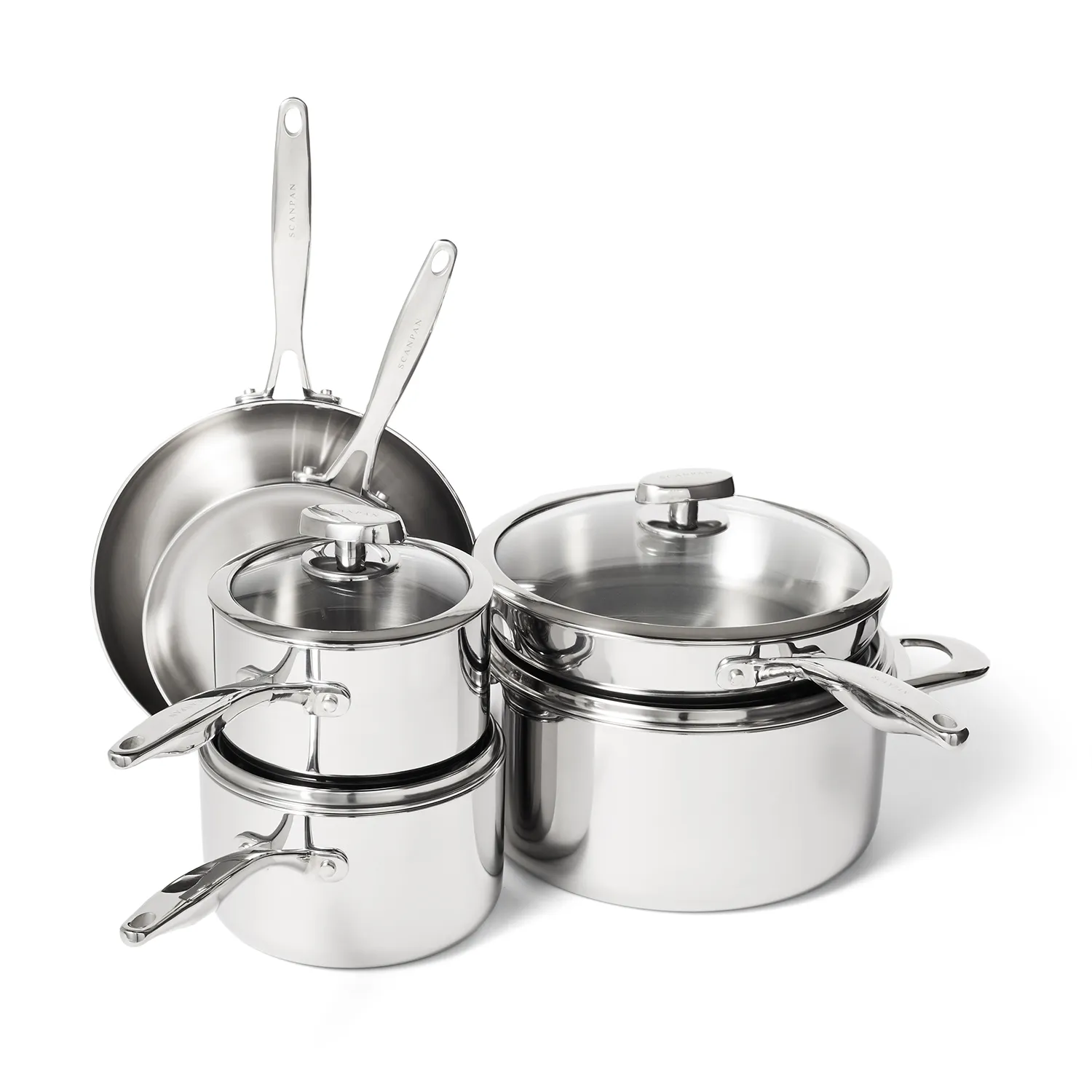 Scanpan CSP Stainless Steel Uncoated 10-Piece Cookware Set