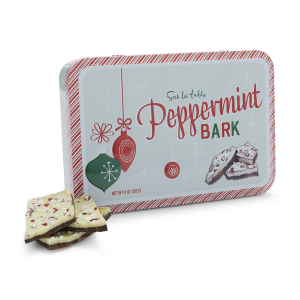 Sur La Table Chocolate Peppermint Bark Tin