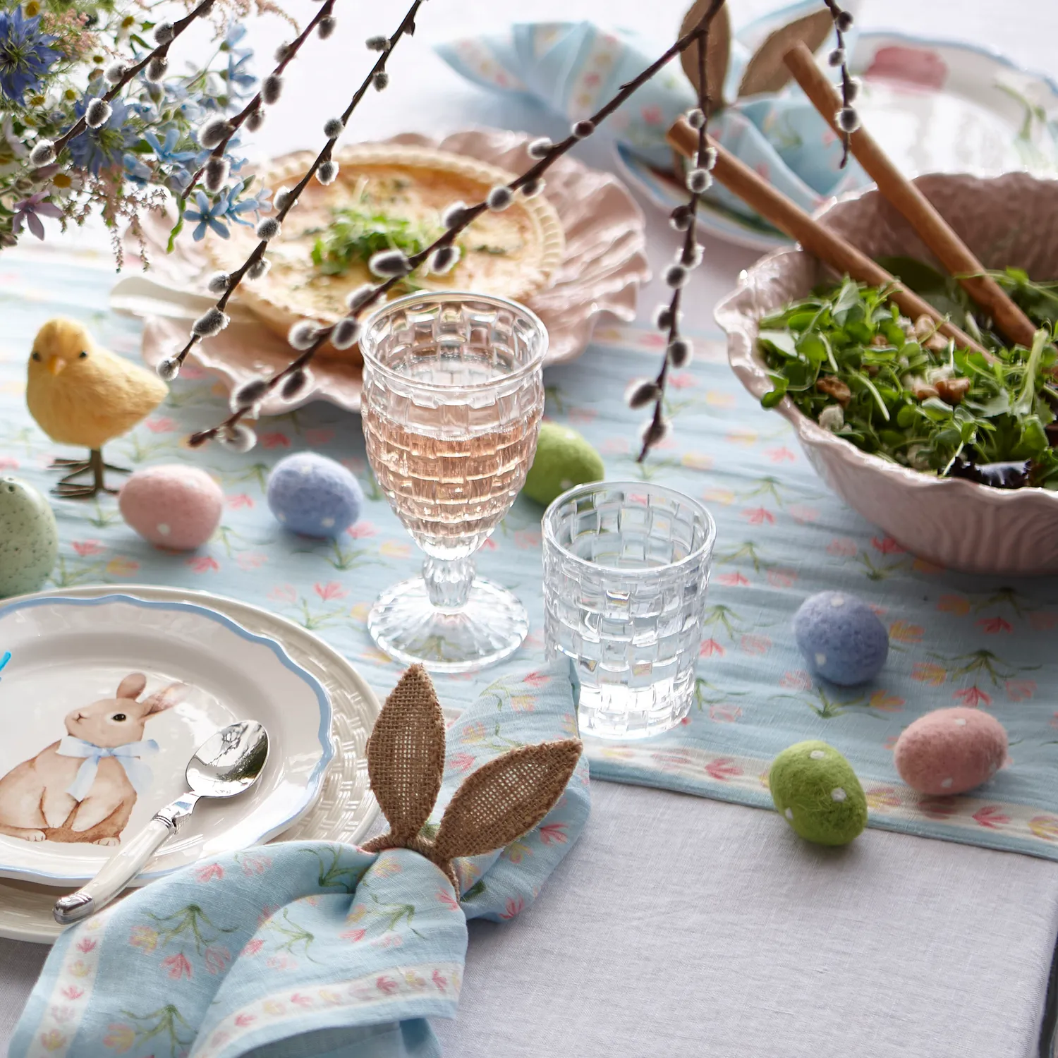 Sur La Table Basketweave Glass Goblet