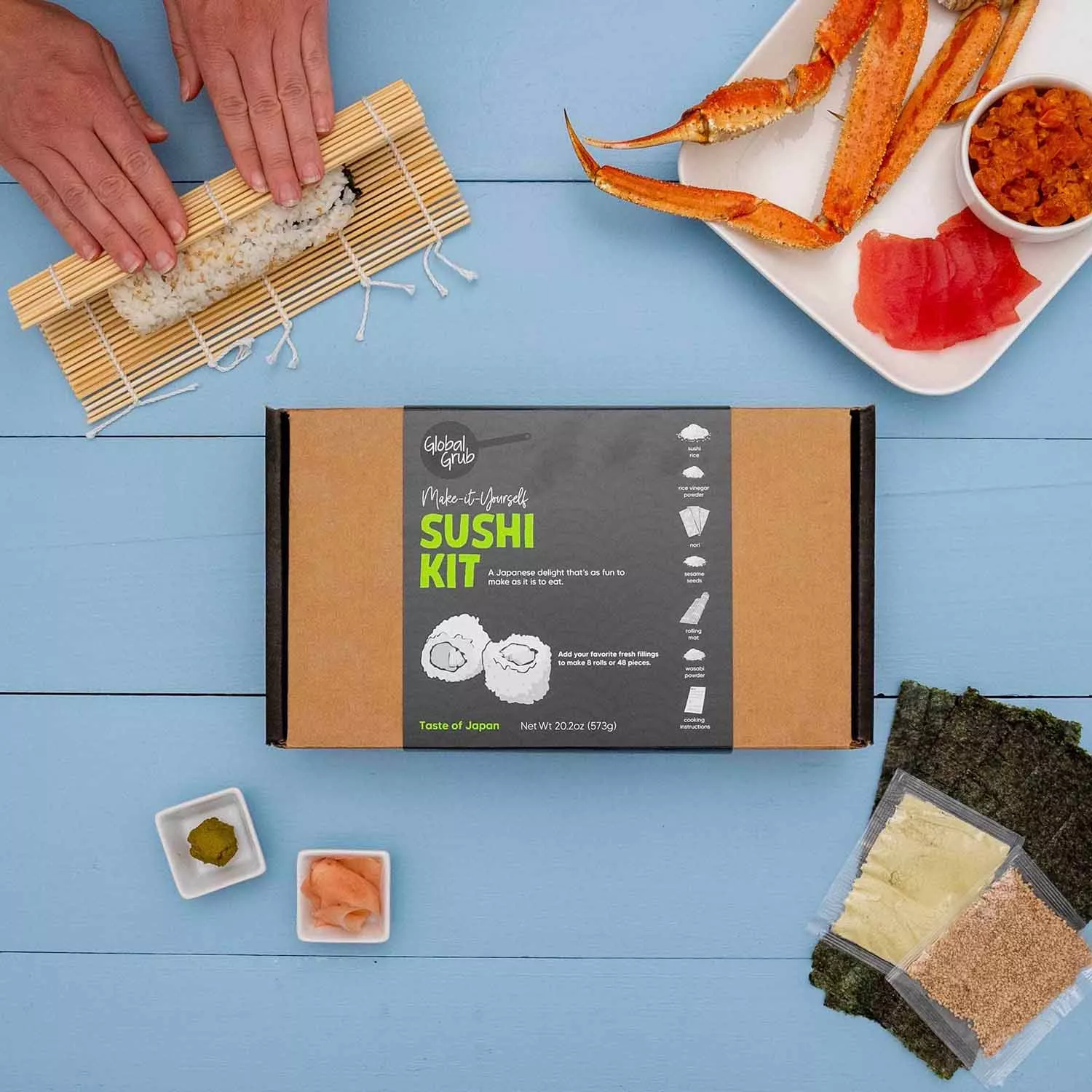 Sur la table Global Grub DIY Sushi Kit