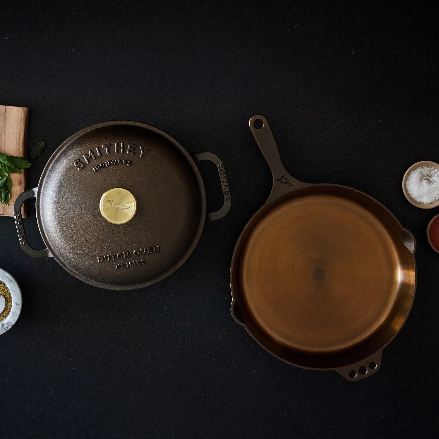 Smithey Polished Cast Iron Dutch Oven
