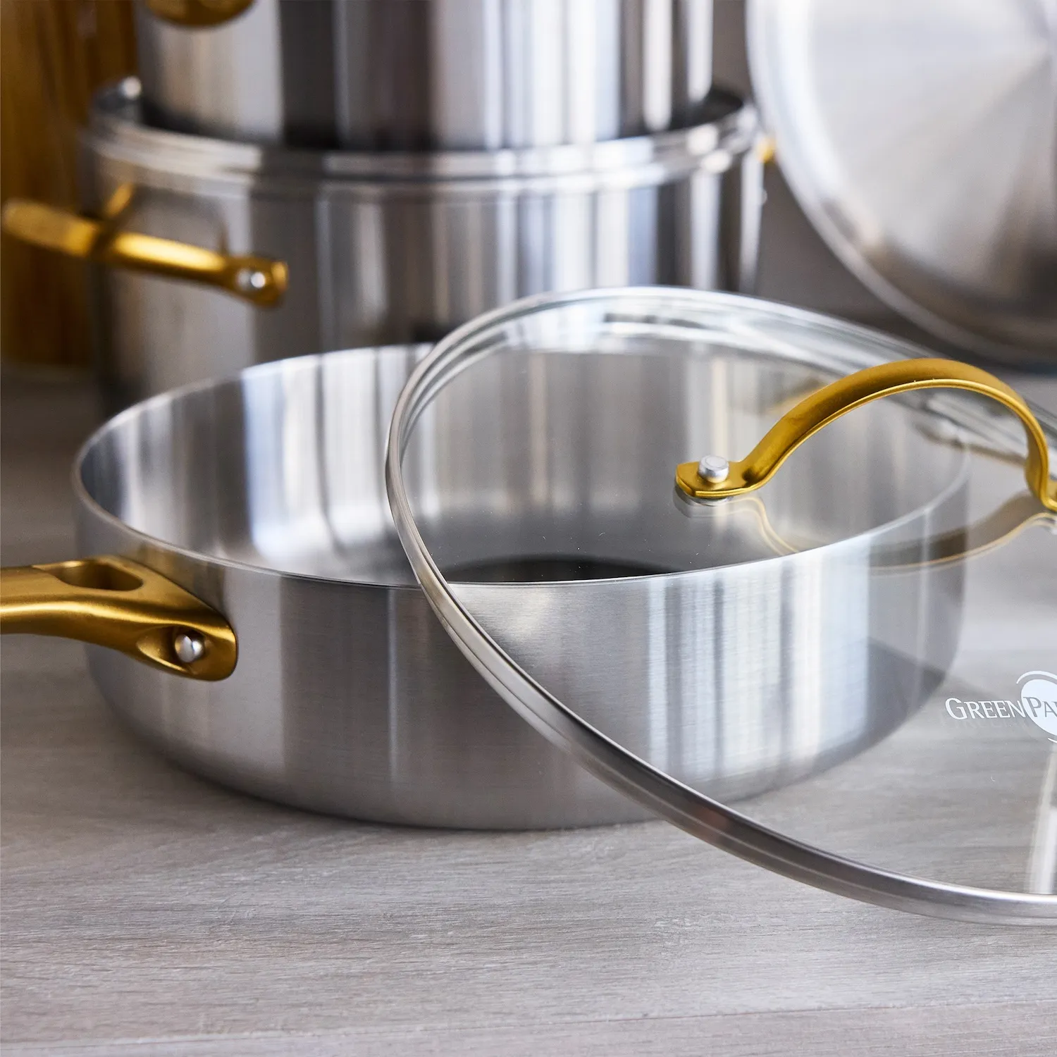 GreenPan Reserve Stainless Steel 10-Piece Cookware Set