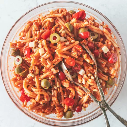 Romesco Pasta Salad