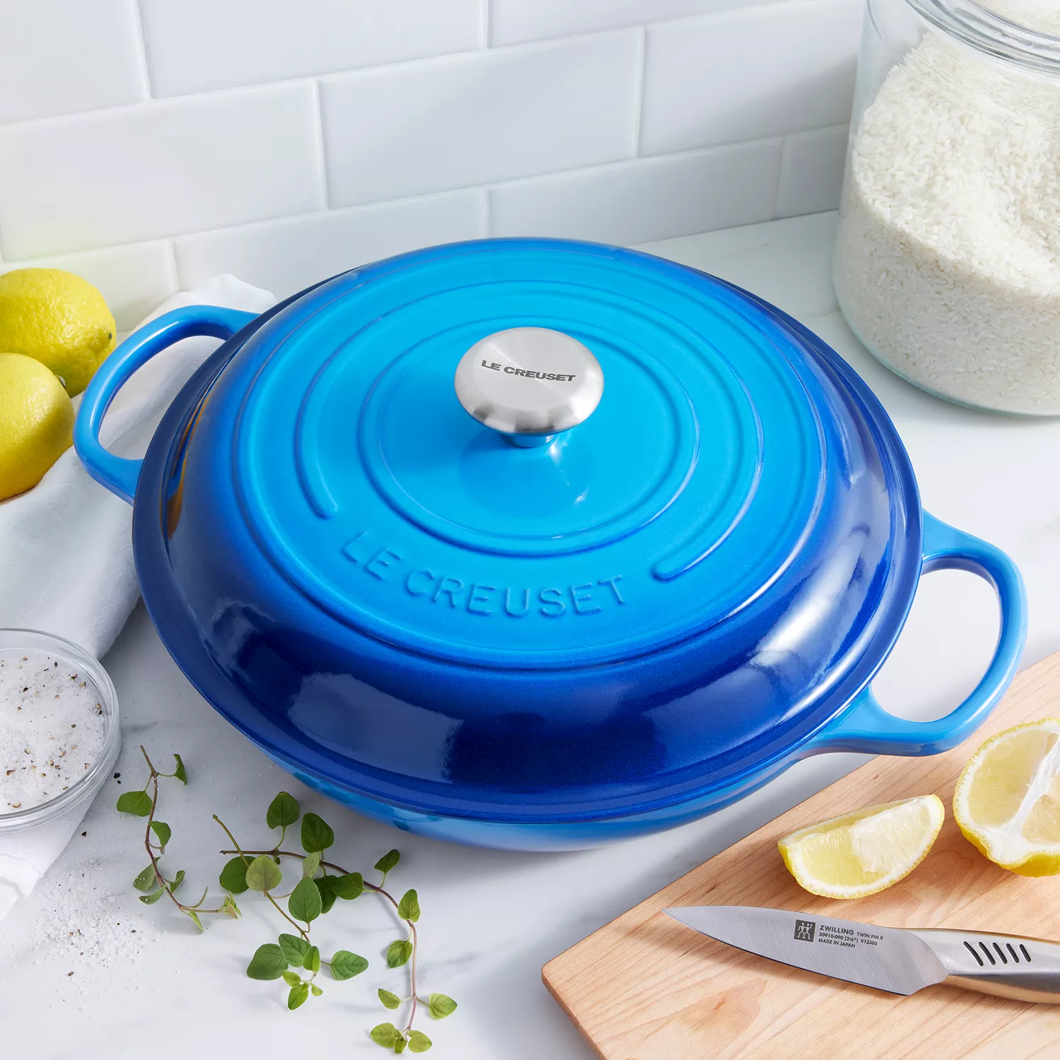Le Creuset Signature Cast Iron Braiser, 3.5 qt.