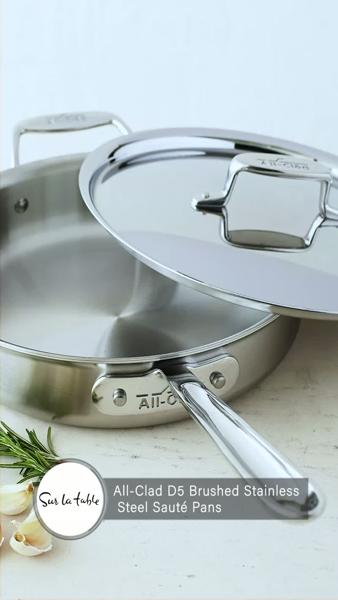 All-Clad D5 Brushed Stainless Steel Sauté Pans