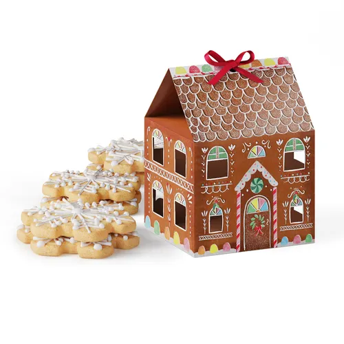 Sur la table Gingerbread House Cookie Gift Boxes, Set of 6