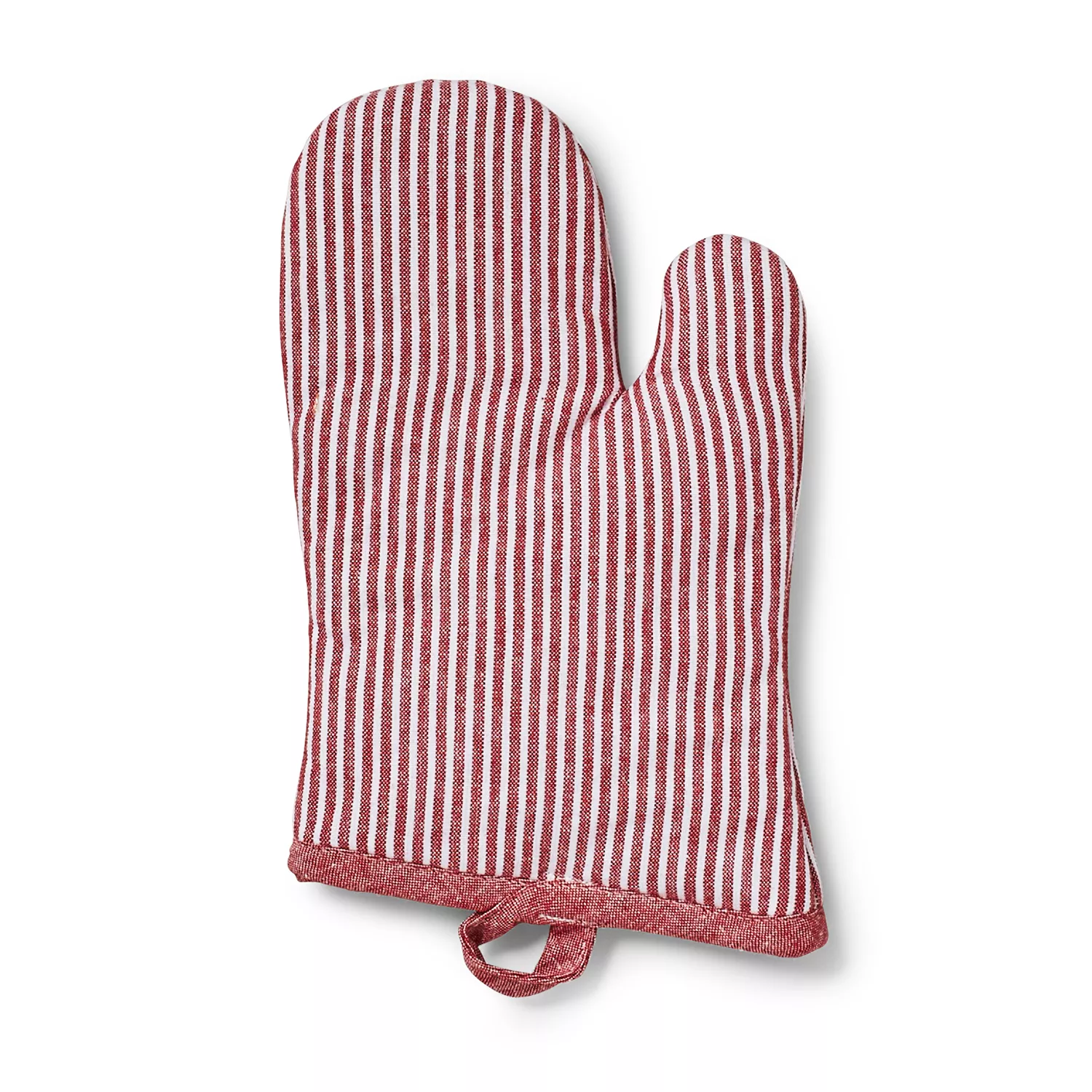 Sur La Table Silicone Striped Oven Mitt, Red