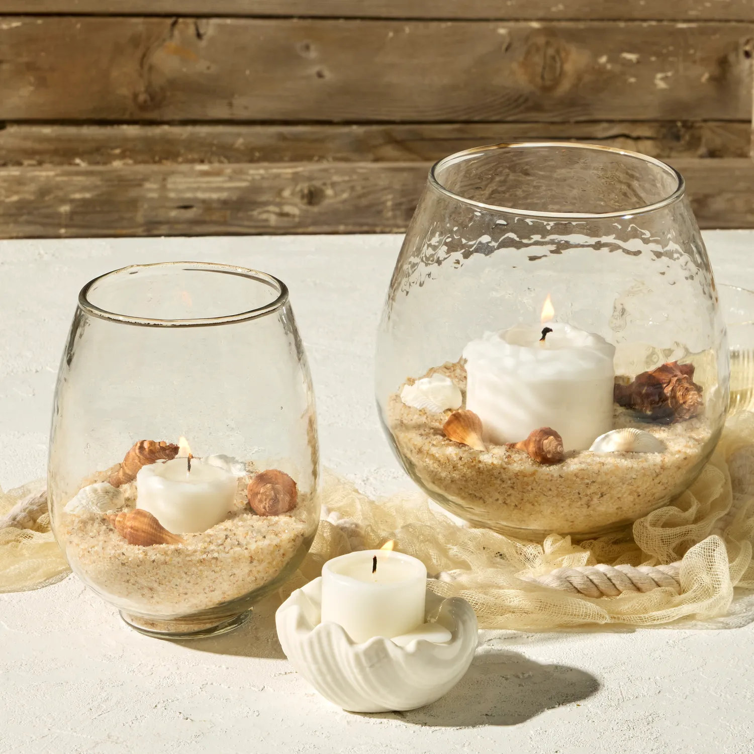 Sur La Table Glass Hurricane 6.25"