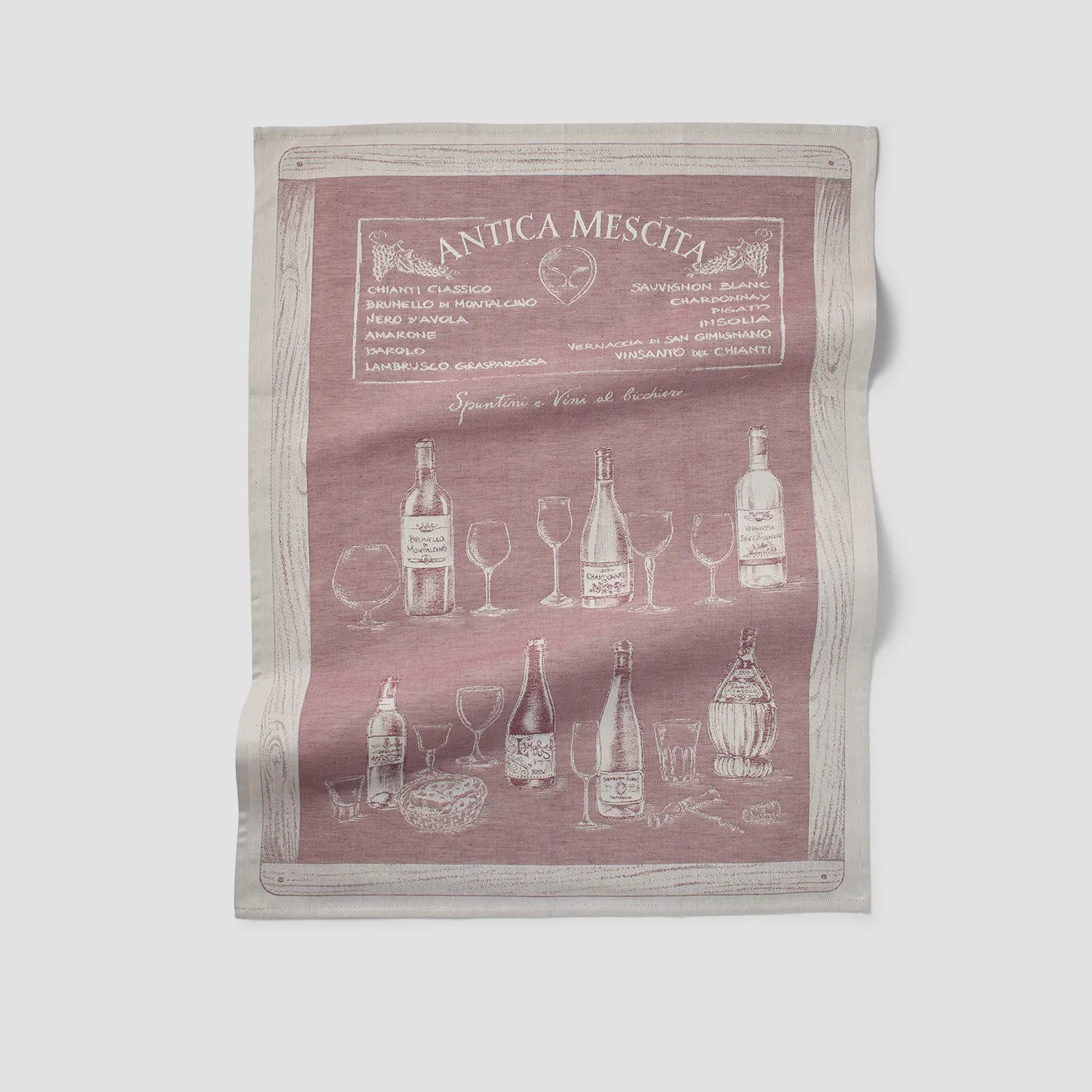 Sur La Table Wine Jacquard Kitchen Towel