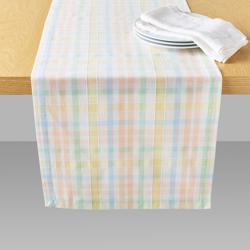 Sur La Table Easter Plaid Runner 16" x 108"