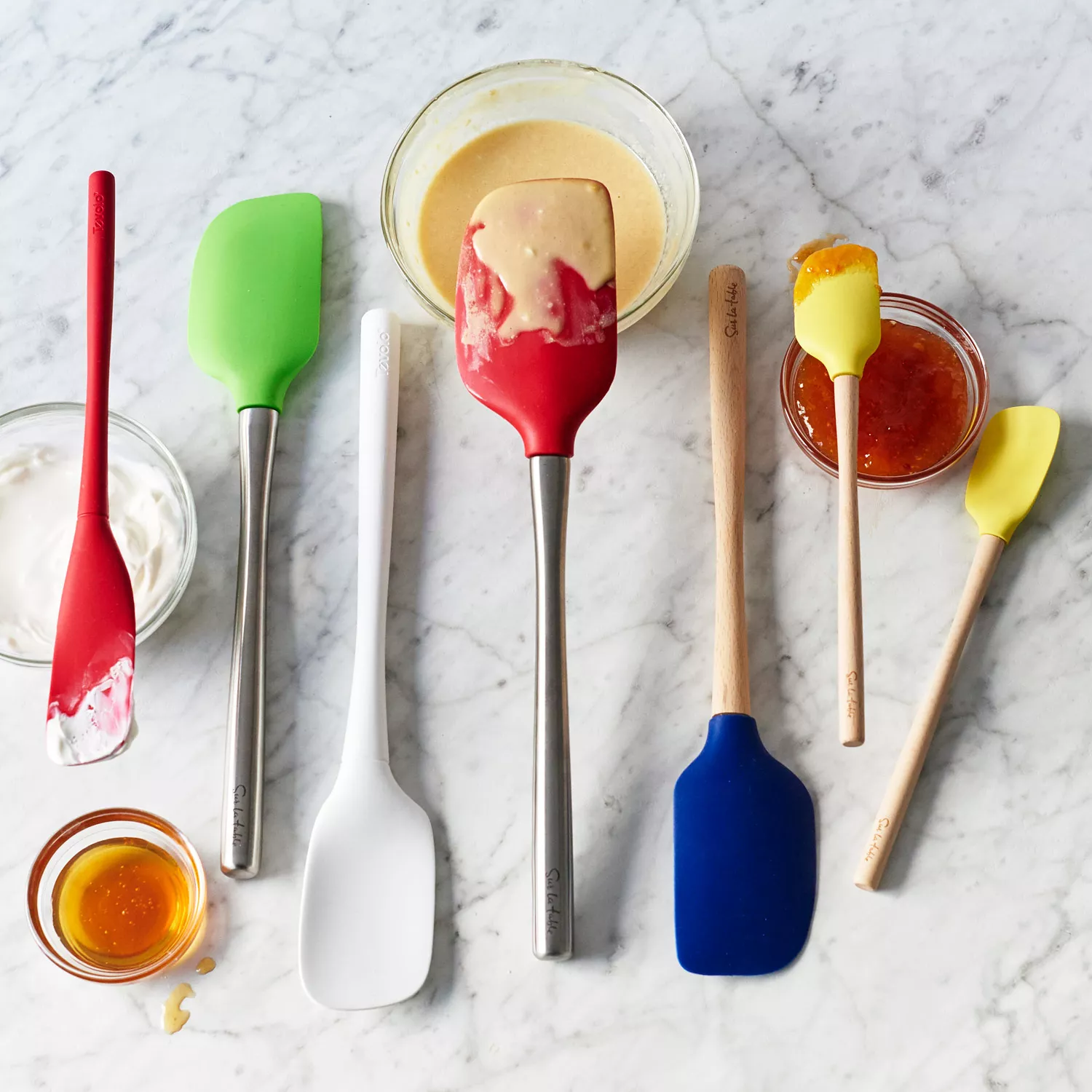 Sur La Table Flex-Core Silicone Spatula with Stainless Steel Handle