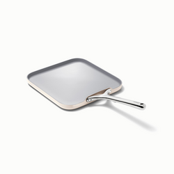 Caraway Ceramic Nonstick Square Griddle Pan, 11" Works great on our induction cook top