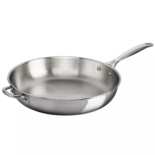 Le Creuset Stainless Steel Deep Skillet, 12.5"