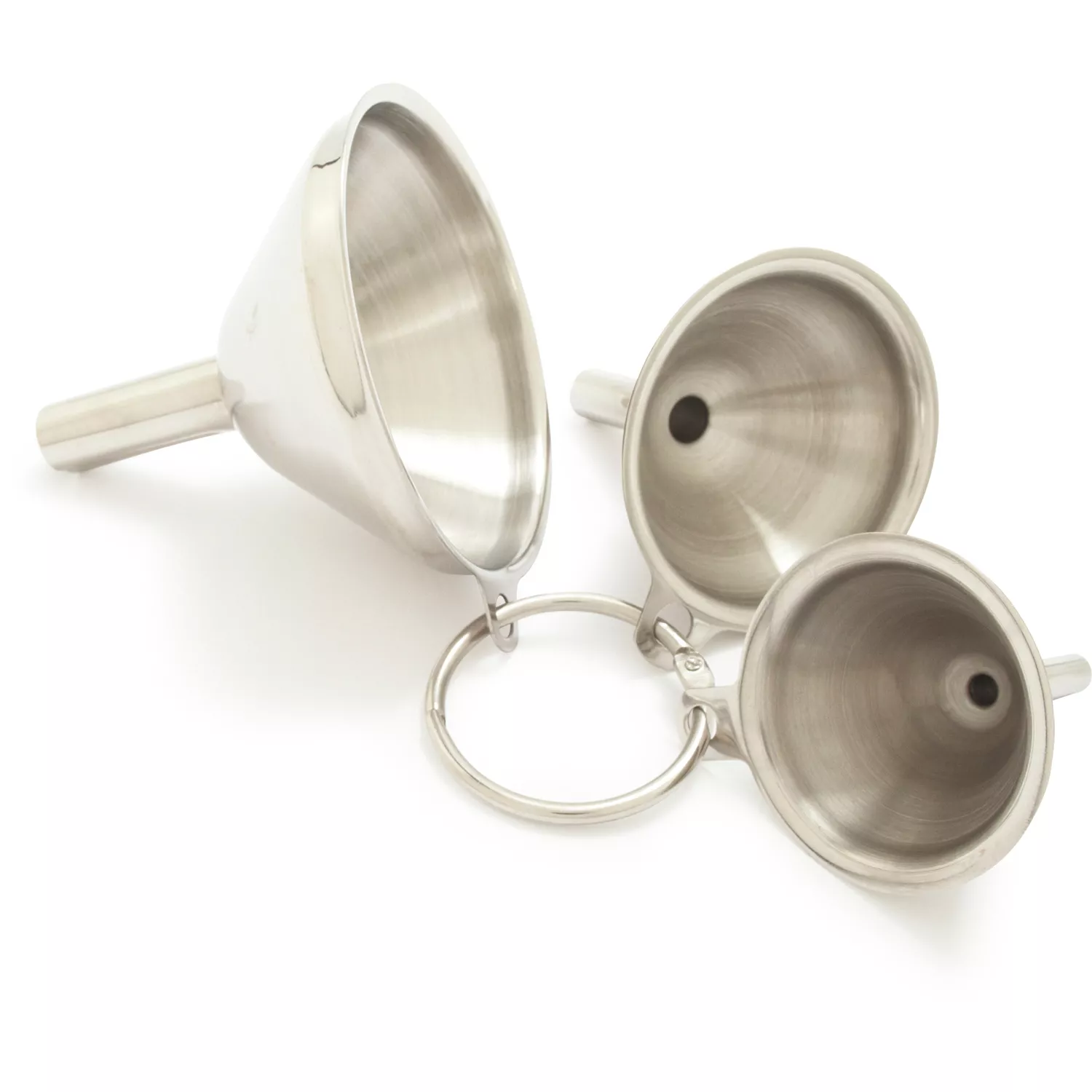 Norpro Stainless Steel Mini Funnels, Set of 3