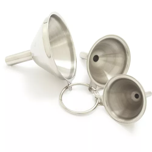 Stainless Steel Mini Funnels, Set of 3