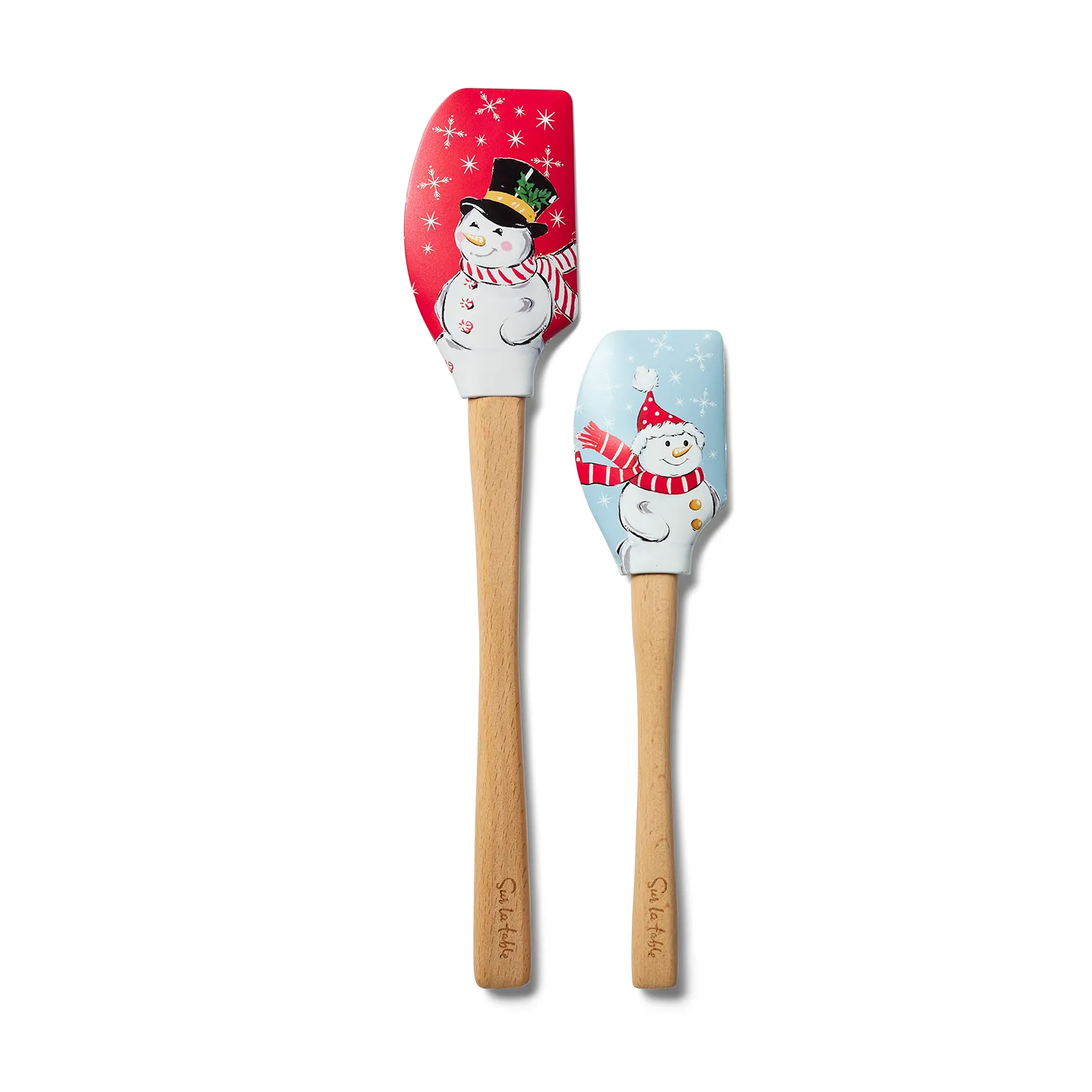 Sur La Table Mini & Me Snowperson Spatulas, Set of 2