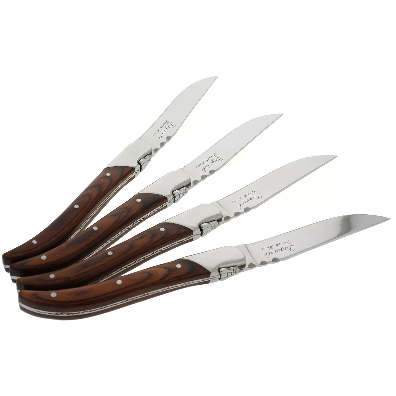 French Home Laguiole Connoisseur Steak Knives, Set of 4