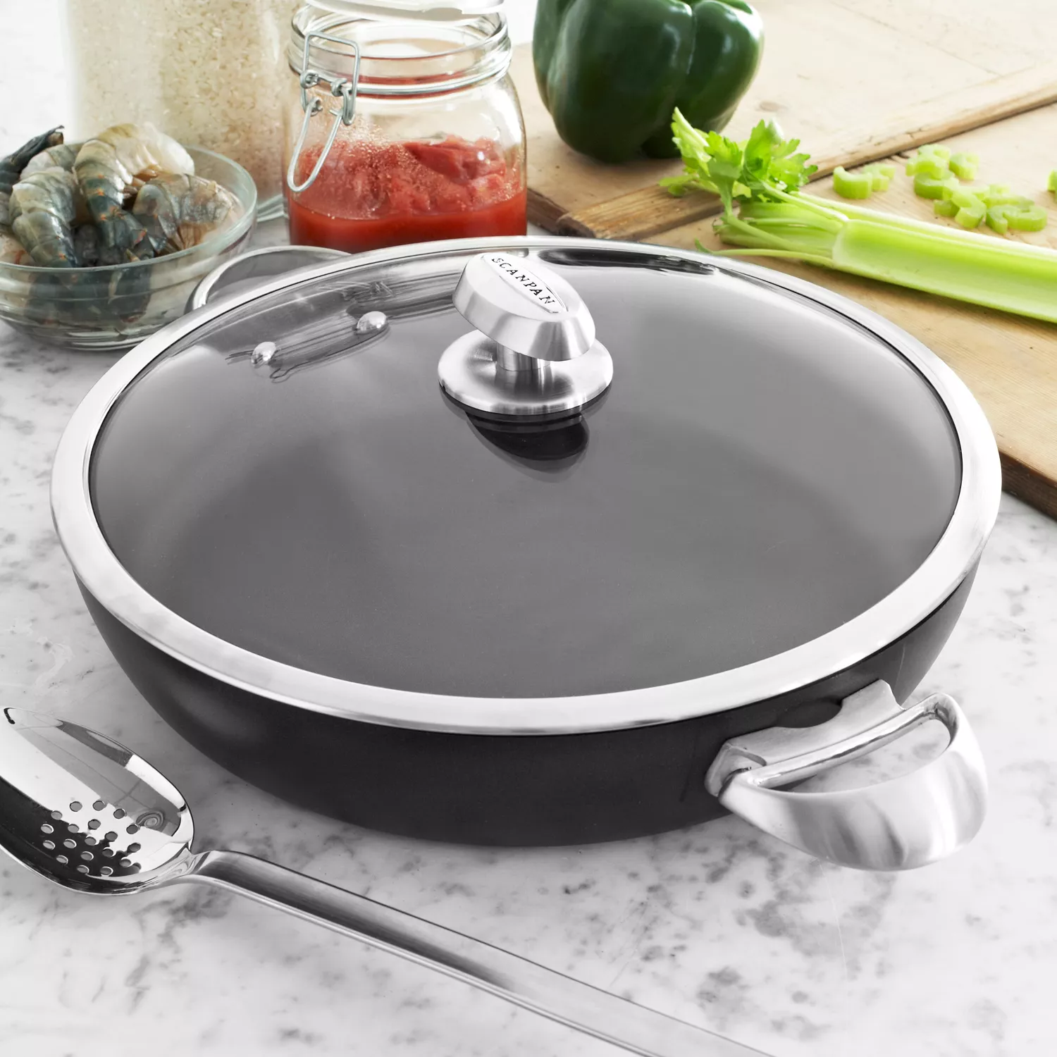 Scanpan Pro IQ Nonstick Chef’s Pan, 4 qt.