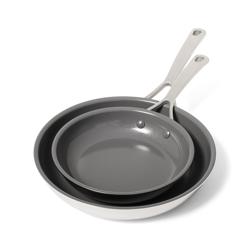 Sur La Table Classic 5-Ply Ceramic Nonstick Stainless Steel Skillet Set of 2, 8" & 10"