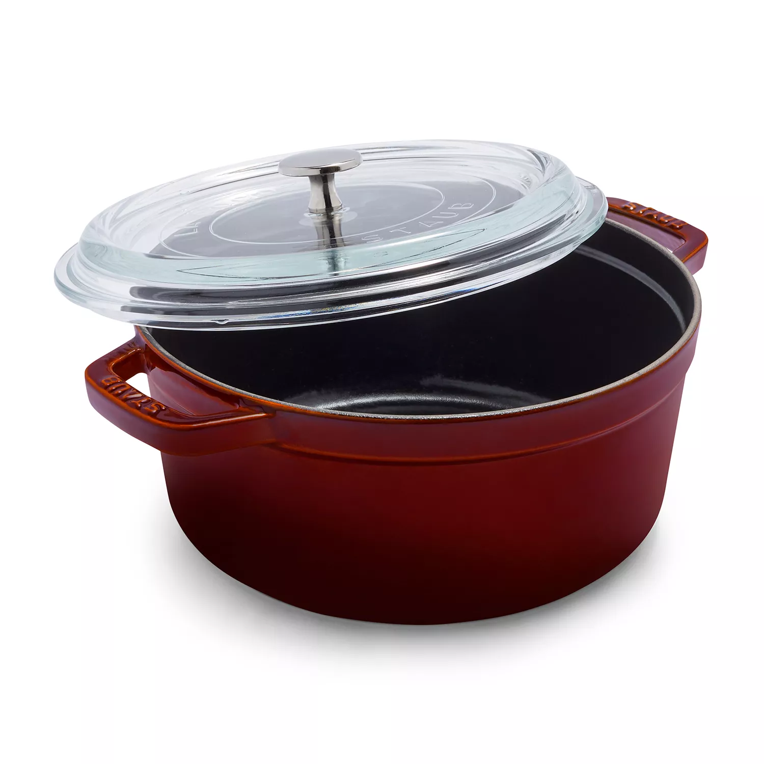 Staub 4 Qt Round Dutch Oven Cocotte with Glass Lid – Kitchen a la Mode