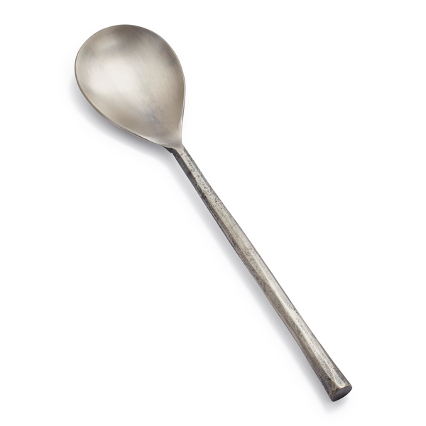 Antique Pewter Serving Spoon