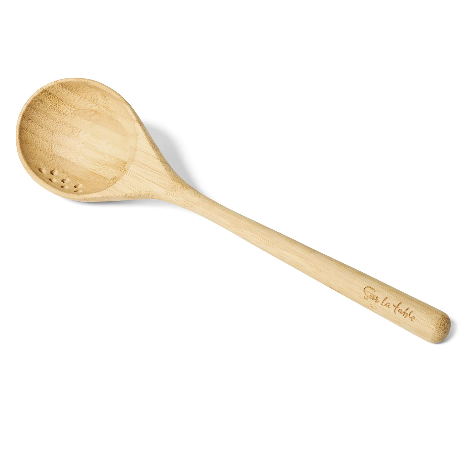 Sur La Table Bamboo Straining Spoon