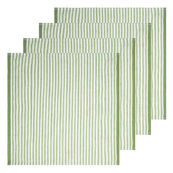 Caravan Ticking Stripe Linen Napkins, Set of 4