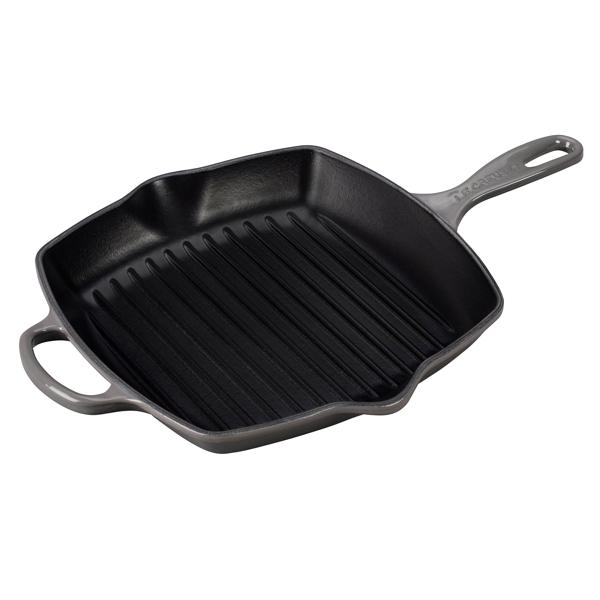 Le Creuset Signature Square Grill, 10.25"